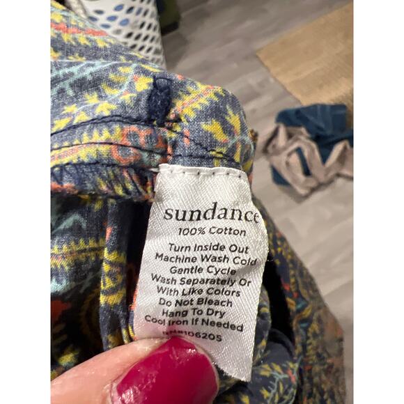 Sundance size medium Printed Lightweight Cotton Wide Leg Pant - Picture 5 of 5